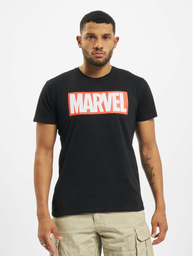 Merchcode / t-shirt Marvel Logo in zwart