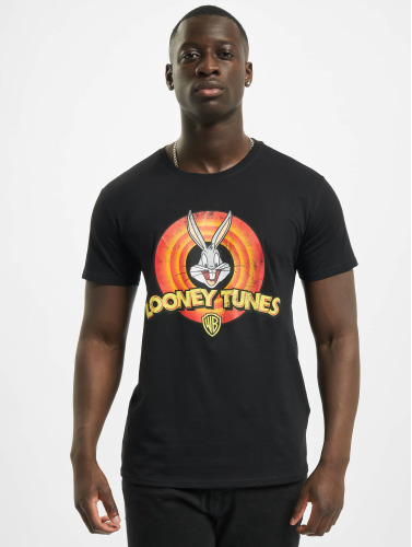 Merchcode / t-shirt Looney Tunes Bugs Bunny Logo in zwart