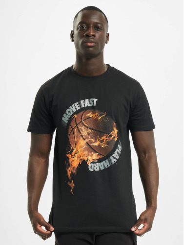 Mister Tee / t-shirt Burning Bball in zwart