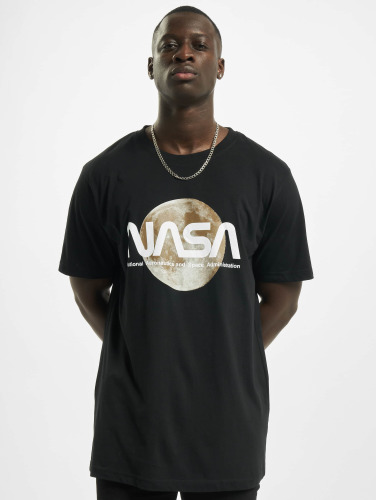 Mister Tee NASA Heren Tshirt -S- NASA Moon Zwart