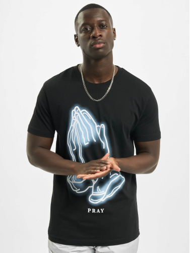 Mister Tee / t-shirt Pray Glow in zwart