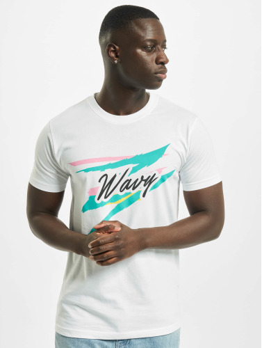 Mister Tee / t-shirt Wavy in wit