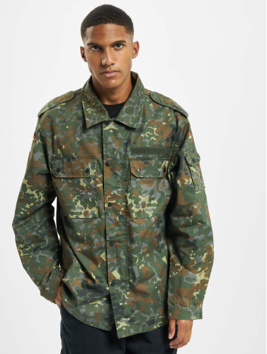 Brandit Overhemd -L- BW Feldbluse flecktarn Camouflage Groen/Bruin