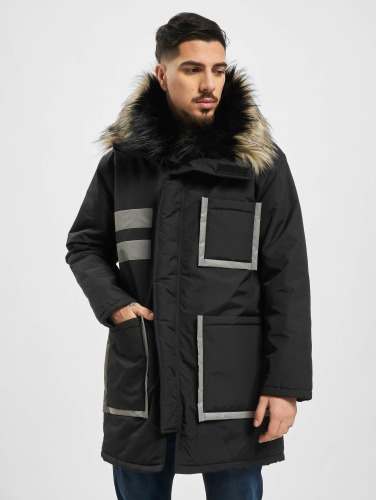 VSCT Clubwear / Parka Chunk Reflective 2-Fur Freezer J in zwart