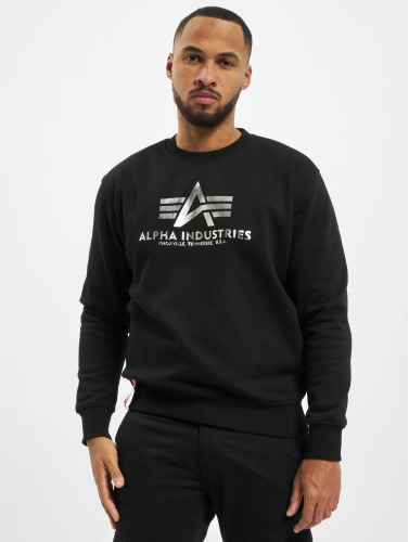 Alpha Industries / trui Basic Foil Print in zwart