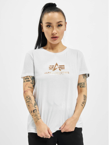 Alpha Industries / t-shirt New Basic Foil Print in wit