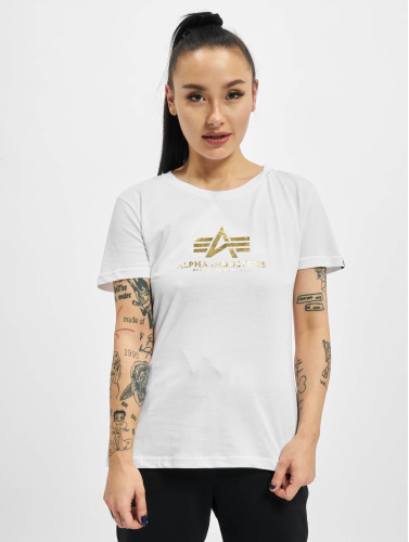Alpha Industries / t-shirt New Basic Foil Print in wit