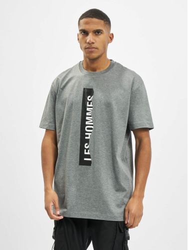 Les Hommes / t-shirt Logo in grijs