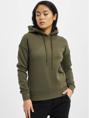 Urban Classics / Hoody Ladies Organic in olijfgroen