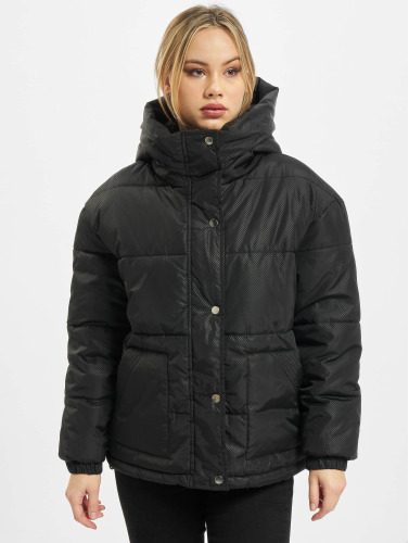 Urban Classics / Gewatteerde jassen Ladies Oversized Hooded in zwart
