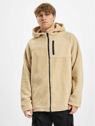 Urban Classics / Sweatvest Hooded Sherpa in beige