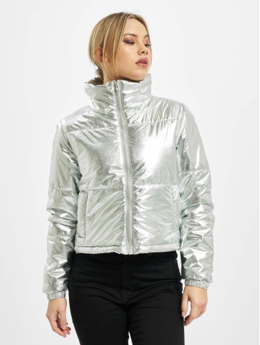 Urban Classics / Gewatteerde jassen Ladies Metalic in zilver