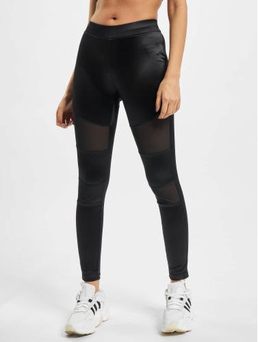 Urban Classics / Legging Ladies Shiny Tech Mesh in zwart