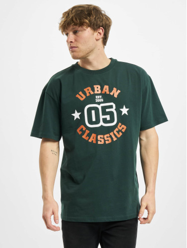 Urban Classics Heren Tshirt -2XL- College Print Groen