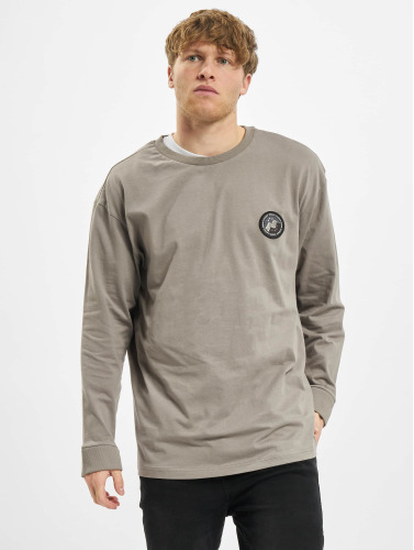 Urban Classics Sweater/trui -2XL- Hiking Patch LS asphalt Grijs