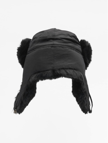 Urban Classics Muts Nylon Trapper Hat black Zwart