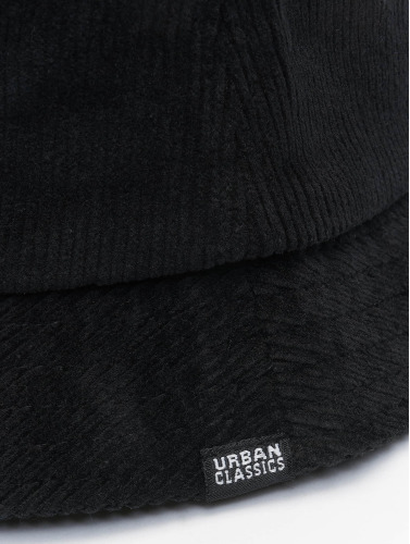 Urban Classics Bucket hat / Vissershoed Corduroy Vissers hoed Zwart