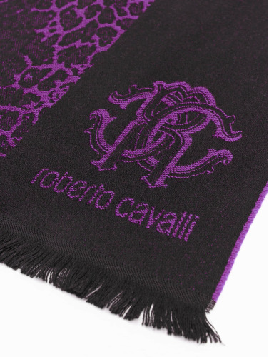 Roberto Cavalli / sjaal 2 Tone in zwart