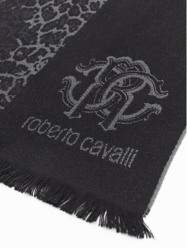 Roberto Cavalli / sjaal 2 Tone in zwart
