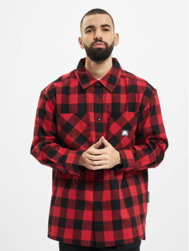 Southpole Overhemd -M- Check Flannel Rood/Zwart