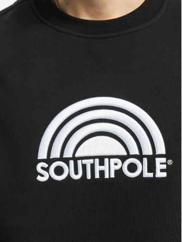 Southpole Sweater/trui -M- Halfmoon Zwart
