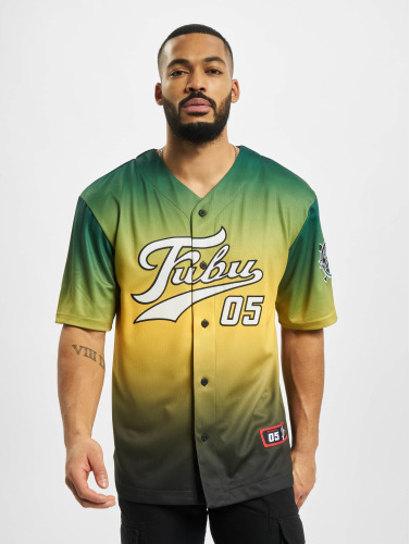 Fubu / overhemd Varsity Baseball in groen
