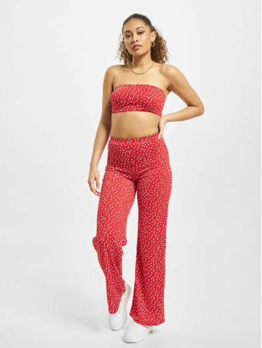 Missguided / Trainingspak Missguided Coord Bandeau Trouser Set in rood