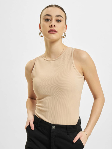 Missguided / Body Petite Ribbed Racer Back in beige