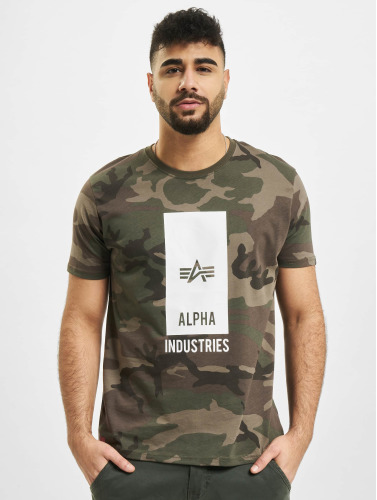 Alpha Industries / t-shirt Block Logo in camouflage