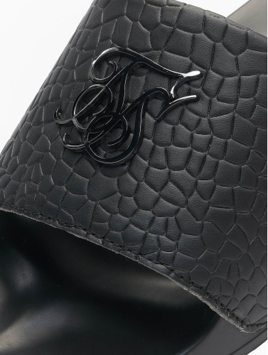 Sik Silk / Slipper/Sandaal Croc in zwart