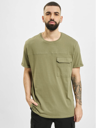 Sublevel / t-shirt Pocket in olijfgroen