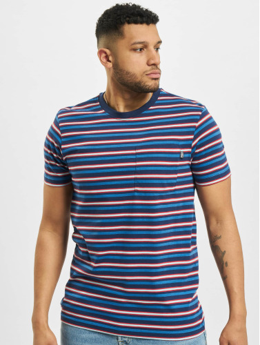 Urban Classics / t-shirt Fast Stripe Pocket in blauw