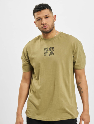 Urban Classics Heren Tshirt -XL- Chinese Symbol Groen/Bruin