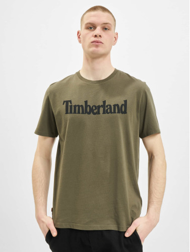 Timberland / t-shirt K-R Brand Linear in olijfgroen