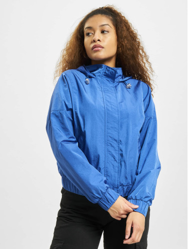 Urban Classics / Zomerjas Oversized Shiny Crinkle Nylon in blauw