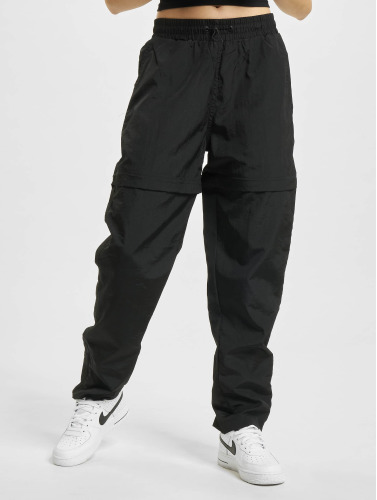 Urban Classics / joggingbroek Shiny Crinkle Nylon Zip in zwart