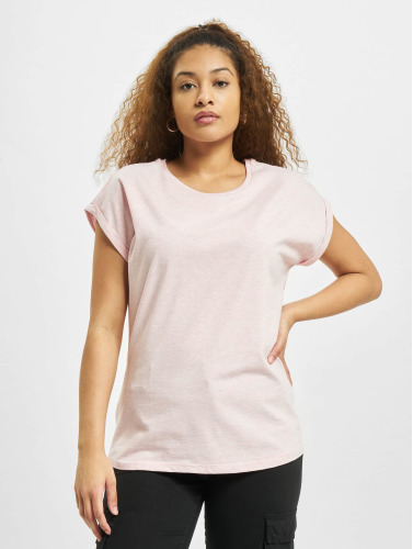 Urban Classics / t-shirt Color Melange Extended Shoulder in pink