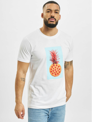 Mister Tee / t-shirt Pizza Pineapple in wit