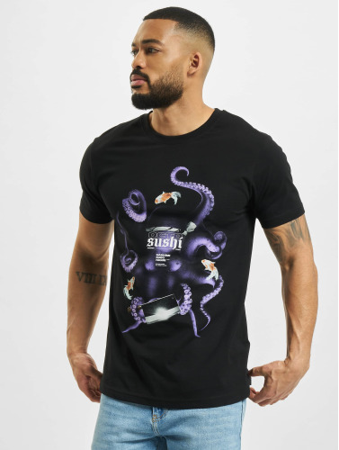 Urban Classics Heren Tshirt -2XL- Octopus Sushi Zwart