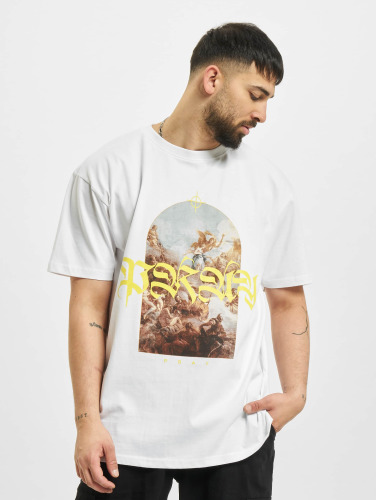Mister Tee Upscale / t-shirt Pray Painting Oversize in wit
