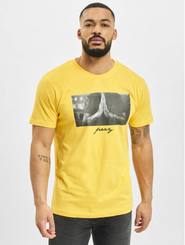 Mister Tee / t-shirt Pray in geel