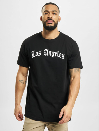 Mister Tee Heren Tshirt -L- Los Angeles Wording Zwart