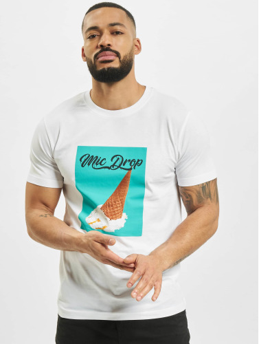 Mister Tee / t-shirt Mic Drop in wit