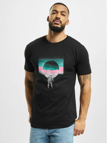 Mister Tee / t-shirt Psychedelic Planet in zwart