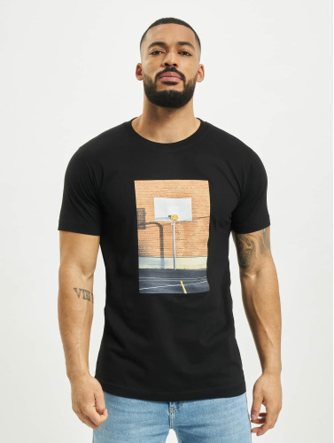 Mister Tee / t-shirt Pizza Basketball Court in zwart