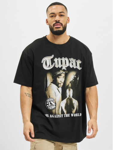 Mister Tee Upscale / t-shirt Tupac Matw Sepia Oversize in zwart