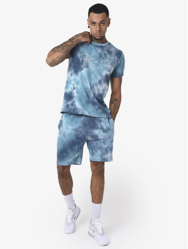 Project X Paris / t-shirt Embroidery Tie & Dye in blauw
