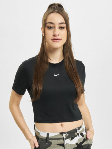 Nike / t-shirt W Nsw Essntl Slim Crp Lbr in zwart