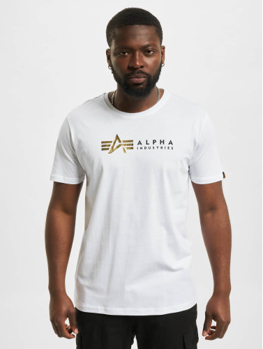 Alpha Industries / t-shirt Label Foil Print in wit