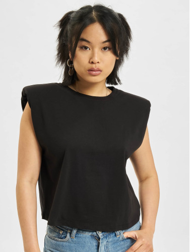 Only / t-shirt Jen Life Shoulderpad in zwart
